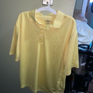 yellow pga tour dress shirt